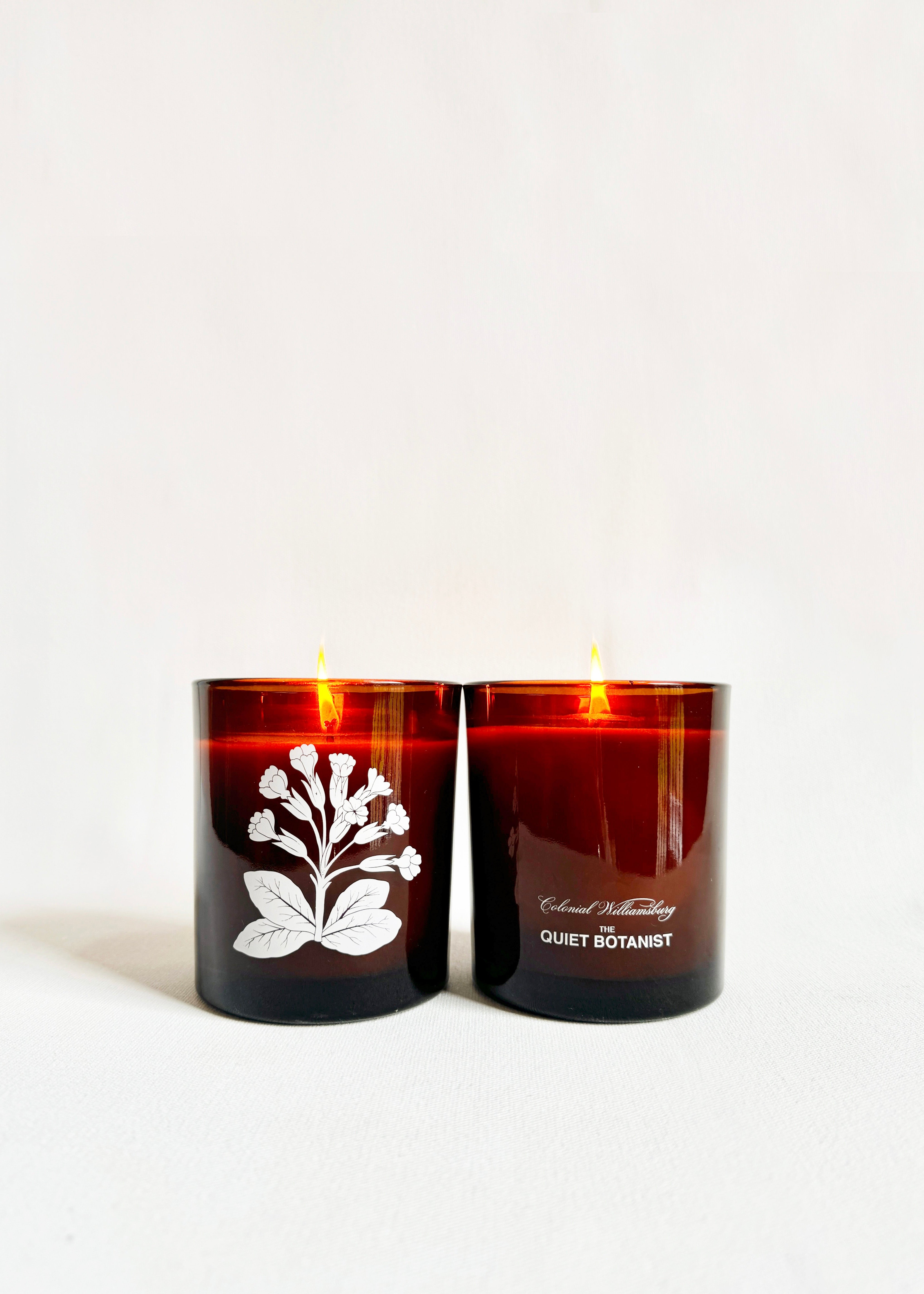 HERITAGE FLORALS CANDLE - Set of six.