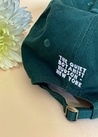 Green Baseball Cap Botanist Upclose