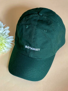Green Baseball Cap Botanist Upclose