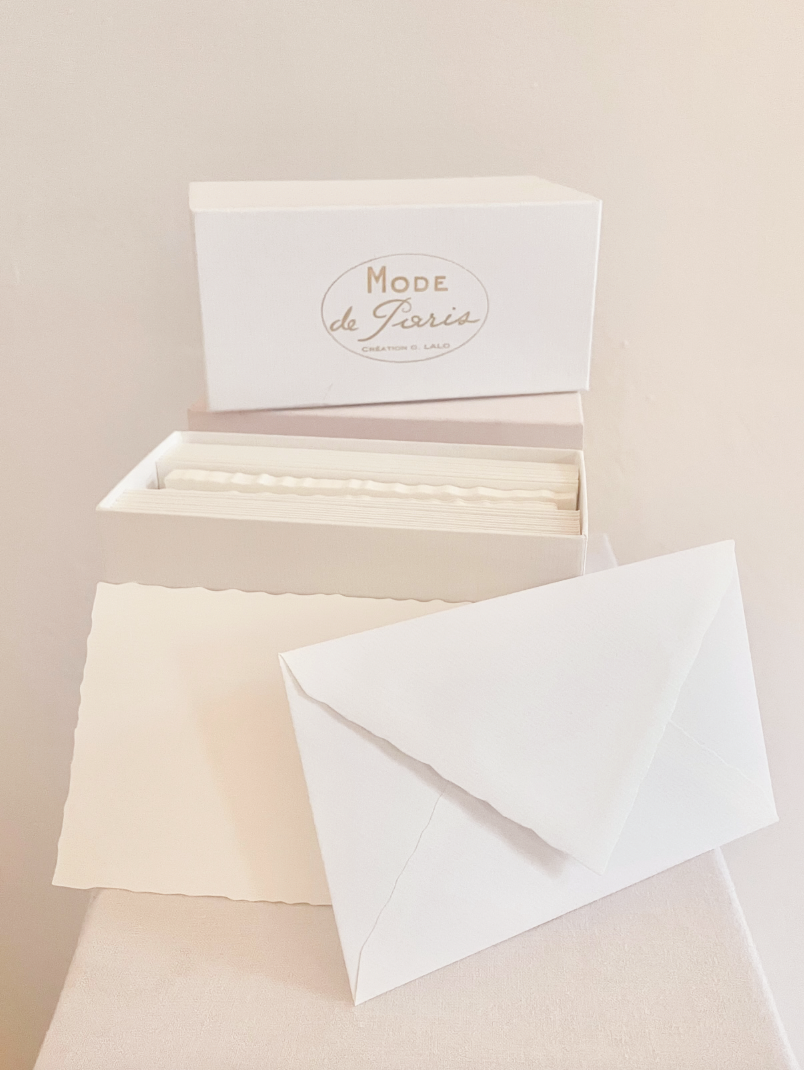 Boxed Stationery Set - White