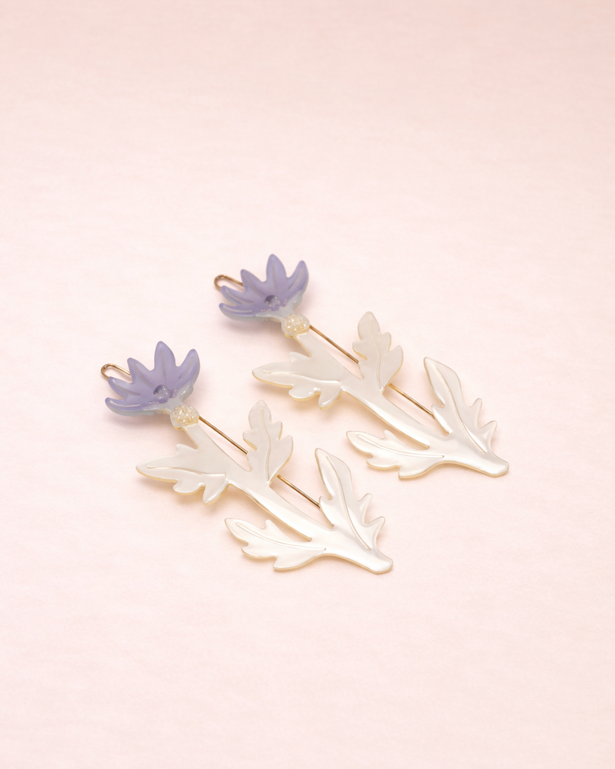 Thistle Daisy Barrette Set