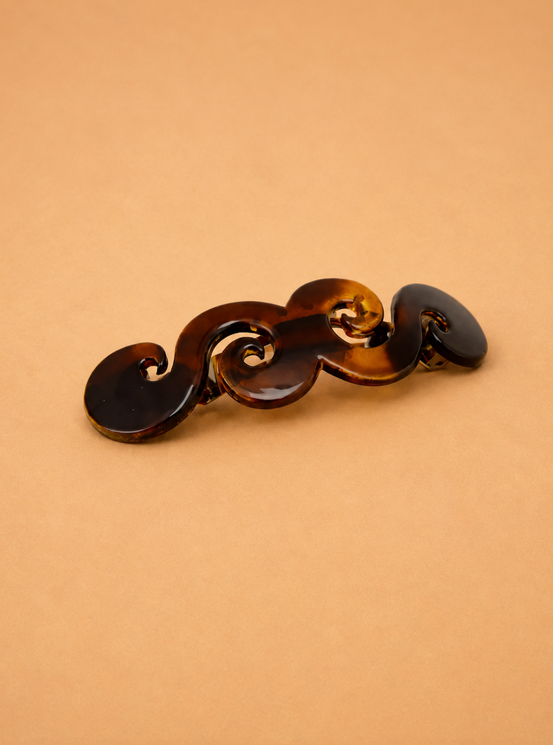 French Swirl Medium Barrette