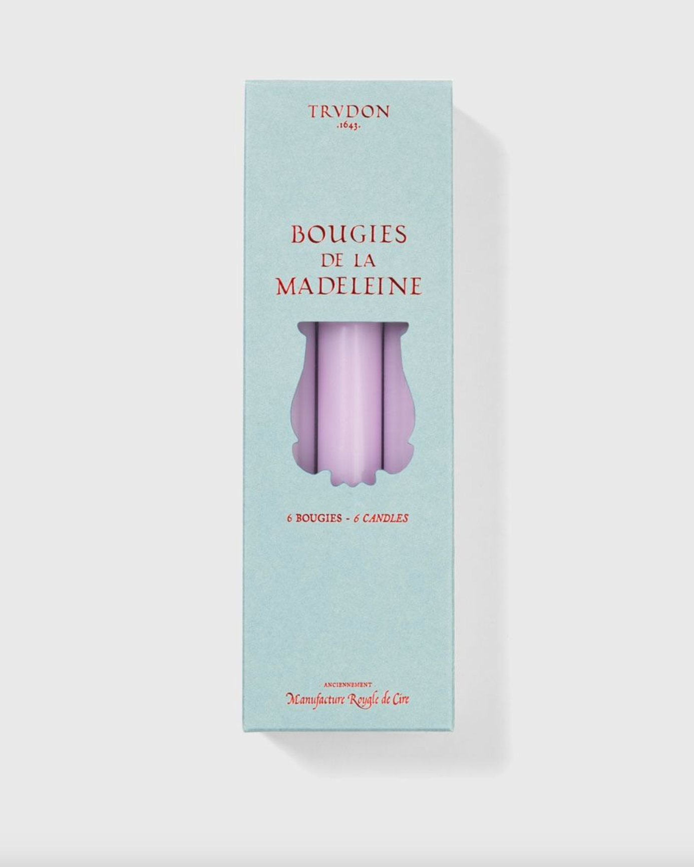 Lilac Madeleines Tapered Candles