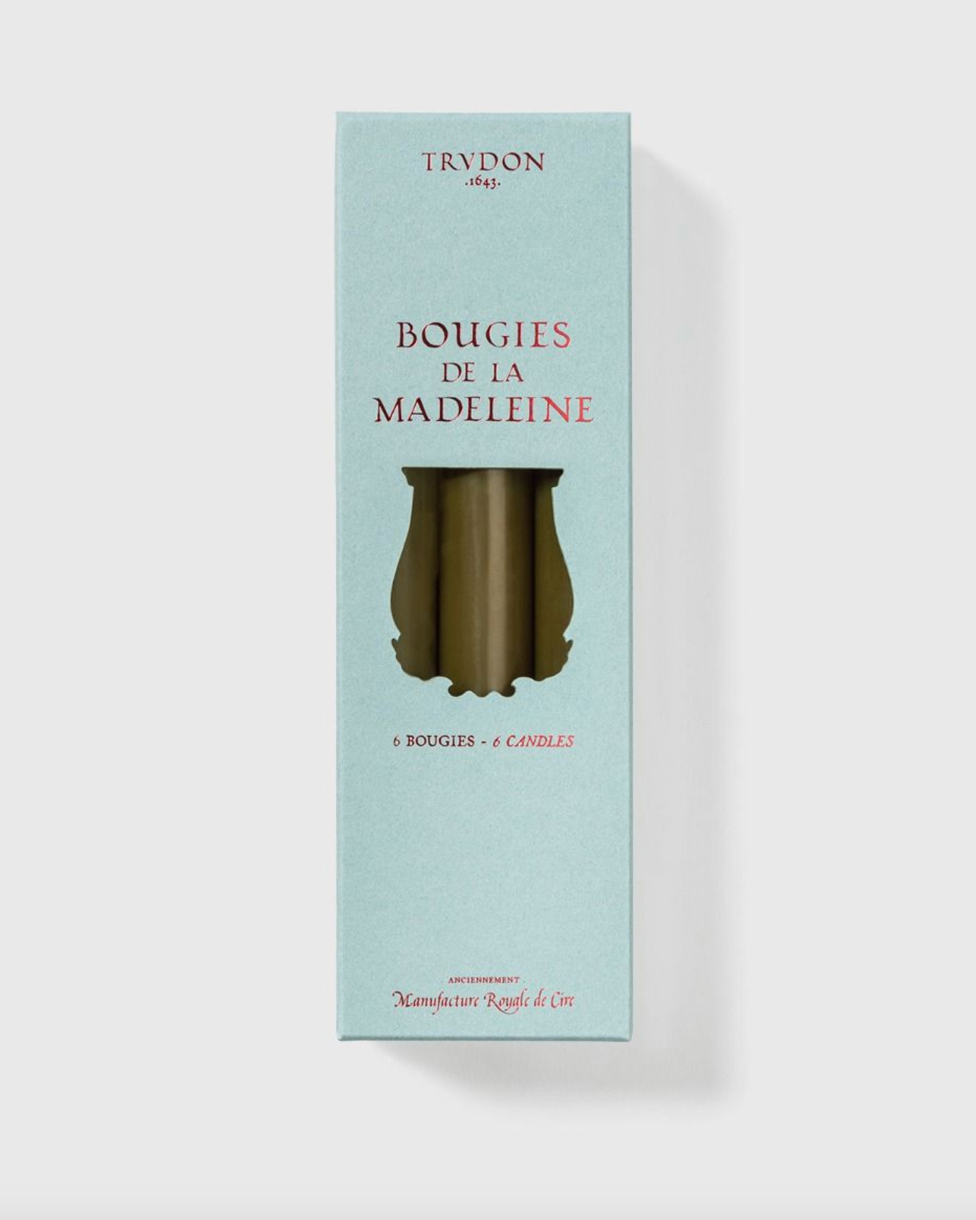 Khaki Madeleines Tapered Candles