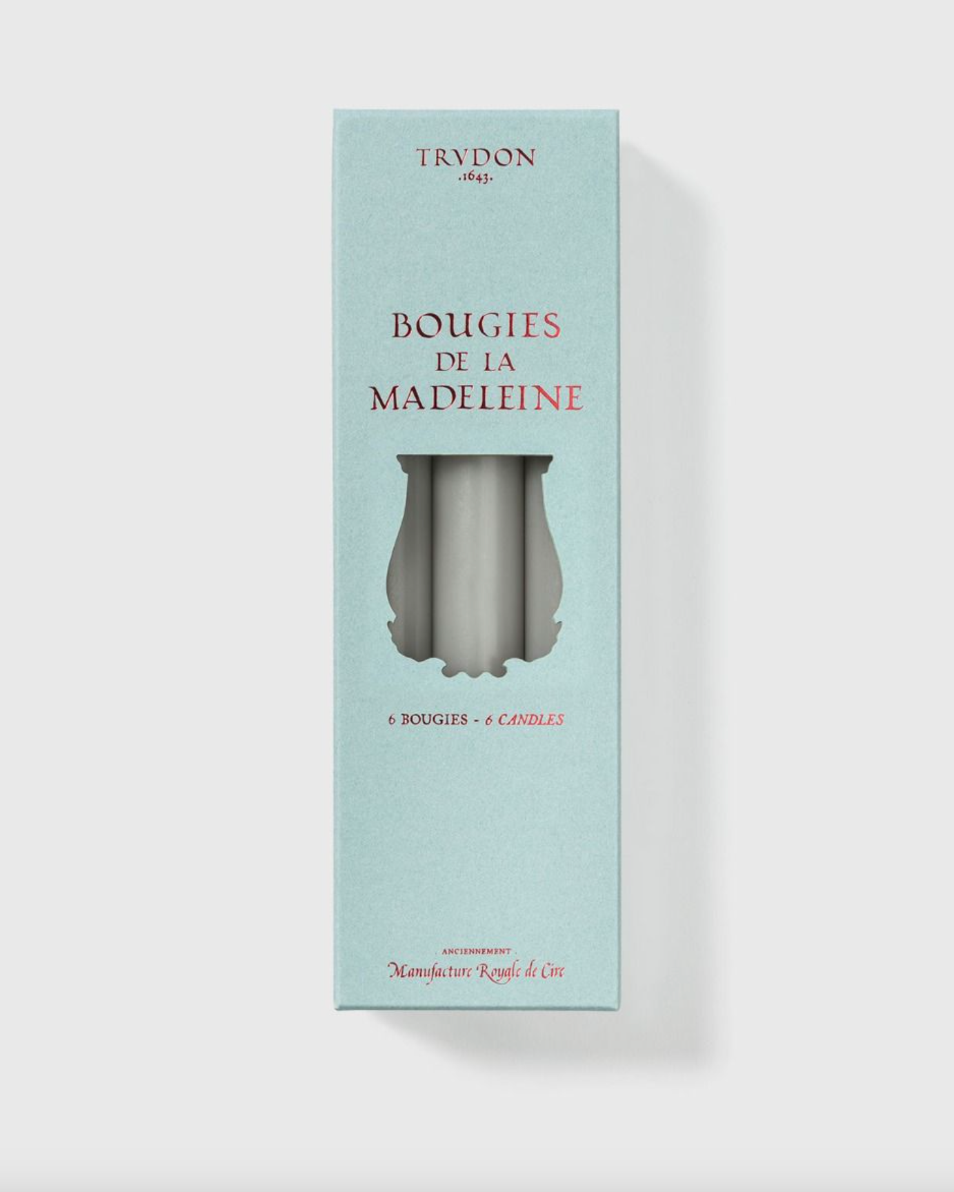 Grey Madeleines Tapered Candles