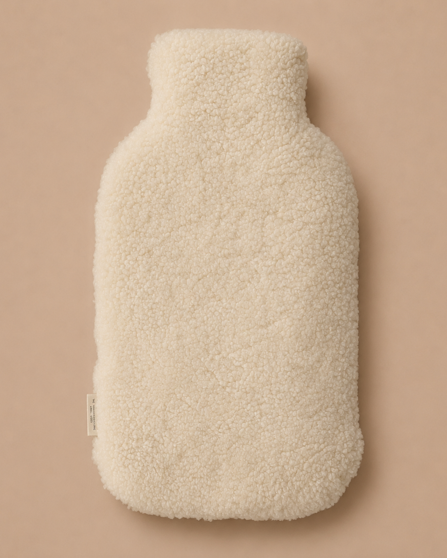 Cozy Sheepskin Hot Water Bottle Cover - Natural
