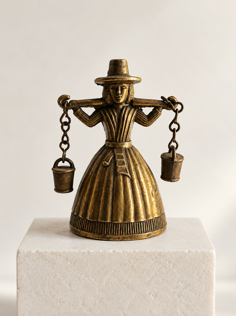 Victorian tea bell lady with pails