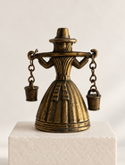 Victorian tea bell lady with pails