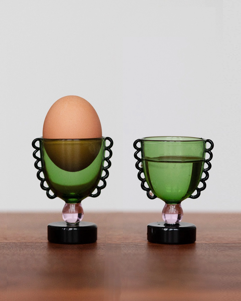 Coco Egg Cup Set, Green