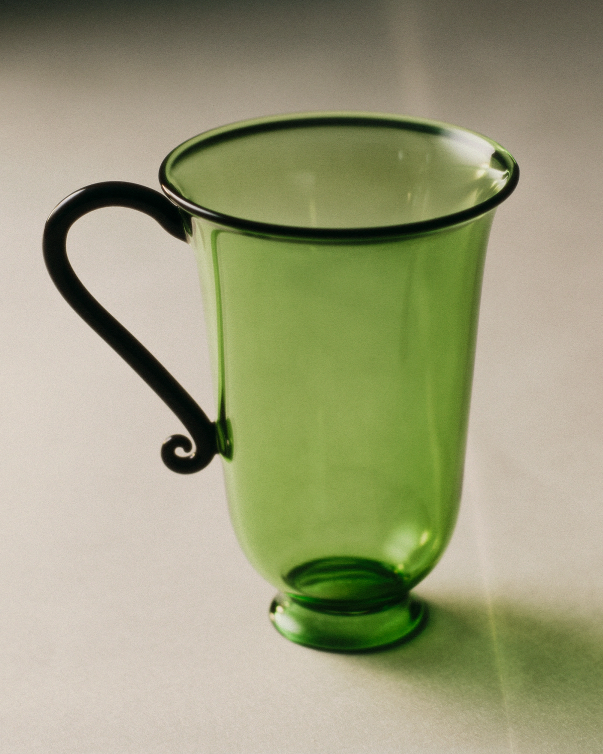 Grande Tasse, Green/Black (Set of 2)