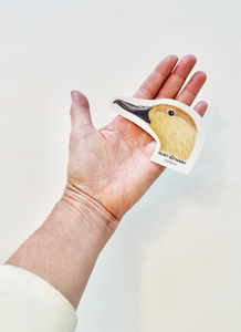 Duck head sticker