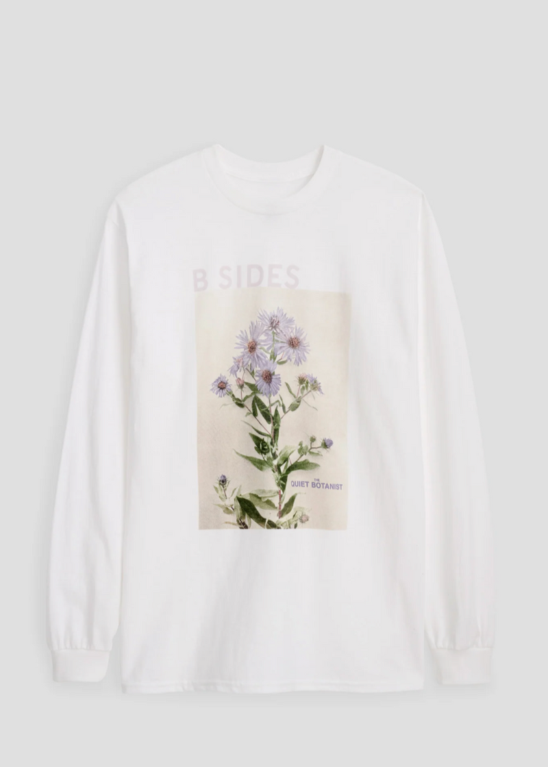 THE QUIET BOTANIST X B SIDES LONG SLEEVE T-SHIRT / ASTER