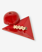 Red Ceramic Incense Burner