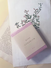 Load image into Gallery viewer, Rose Geranium Handmade Soap | thequietbotanist
