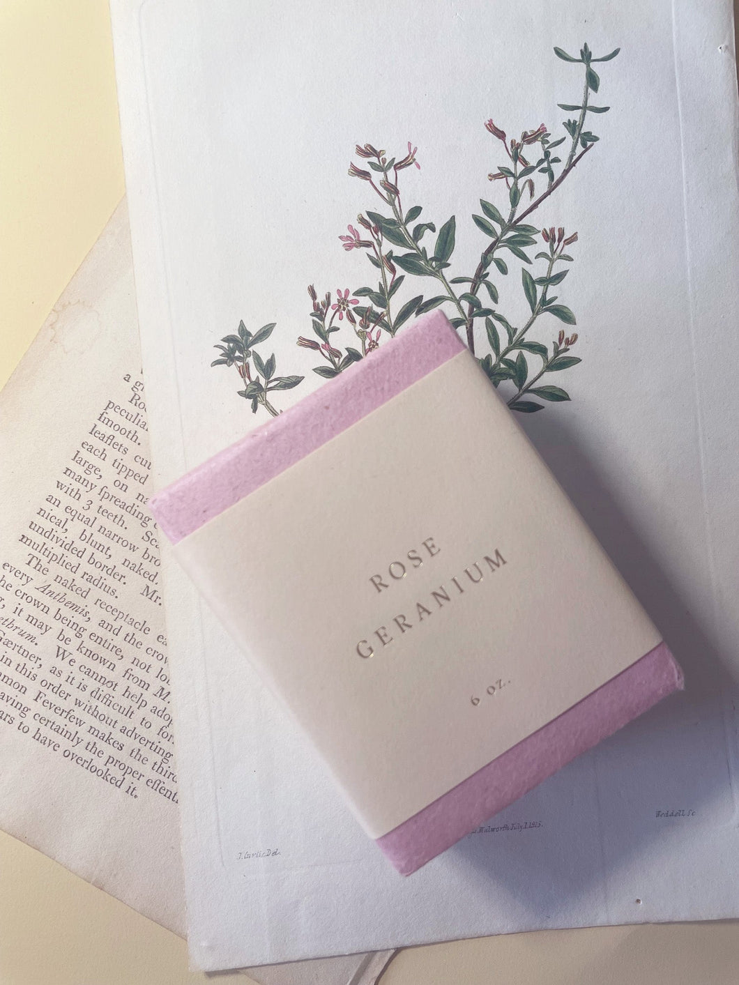 Rose Geranium Handmade Soap | thequietbotanist